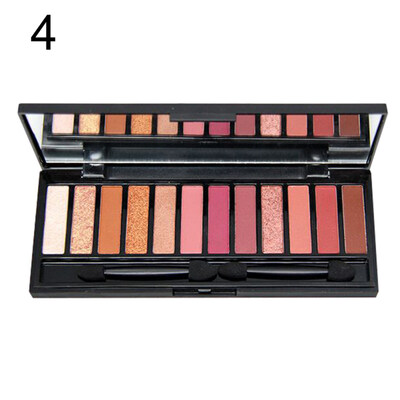 

12 Colors Glitter Eyeshadow Palette Shimmers Eye Makeup Matte Lasting Cosmetics