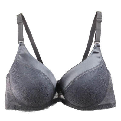 

Sexy Women Bra Plus Size Bra Push Up Back Closure Lace Push Up Underwire Solid Blue Ladies Underwear Bra Girl Underwear Top