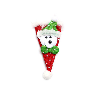 

Christmas Decorations Fashion Lovely Creative Christmas Hat Doll Table Dinner Knives And Forks Cover