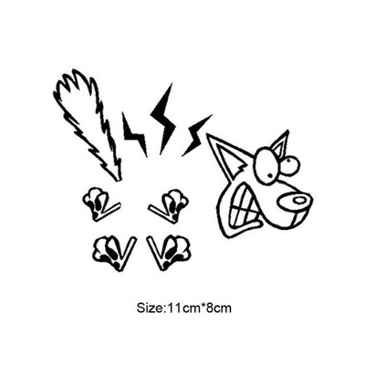 

Dog Cartoon Removable PVC Mural Wall Switch Stickers Sitting Room Cute Bedroom Bathroom Sticker 118CM