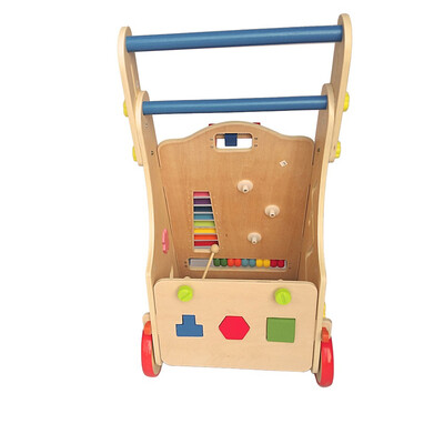 

Ktaxon Baby Walker Wooden Activity Walker Toddler Learn-to-Walk Cart Wooden Toys