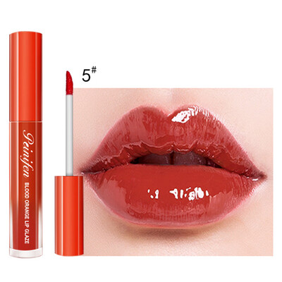 

Blood Orange Lip Glaze Smooth Gentle Texture Nourishing Covering Lip Lines Lasting Moisturizing Makeup