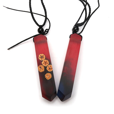 

Necklace Handmade Vintage Resin Wood Statement Necklaces & Pendants Long Rope Wooden Necklace Jewelry Gifts