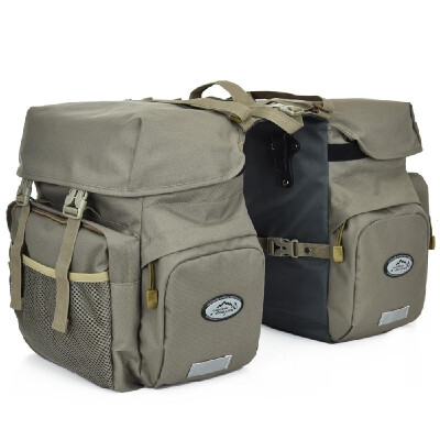

50L Bike Panniers Bag Waterproof Rear Seat Bicycle Bag Trunk Bags Saddle Bag with Rain Cover For Travel Camping