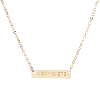 

BTS Kpop ARMY Necklace Women Men Jewelry Collier Korea Fashion BTS Album Love Yourself Accessories