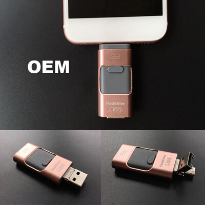 

Portable USB Flash Drive Disk Storage Memory 64 128GB for iOS Android PC Laptops For iPhone X 8 7 6 5 iPad