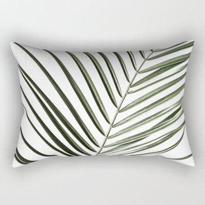 

Tropical Palm Leaves Printing Sofa Pillowcase Rectangle Cushion Cover Home Decor