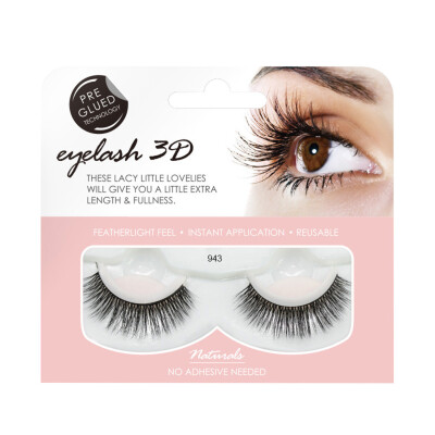 

〖Follure〗1 Pair 3D False Lashes Fluffy Strip Eyelashes Long Natural Party Makeup