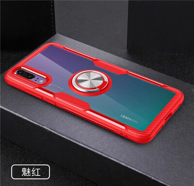 

Back Cover For Huawei P20 Case Car Holder Stand PC TPU Ring Suction Scratchproof Bracket Made in Germany