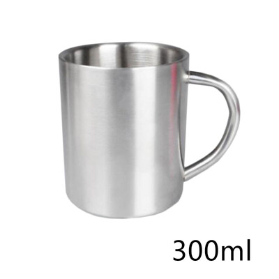 

220300400ml Portable Double Wall Stainless Steel Coffee Cup Beverage Tea Mug