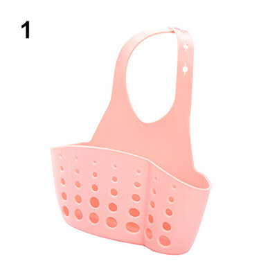 

Sink Sponge Holder 2 Bags Holes Tap Hanging Strainer Organizer Storage Rack
