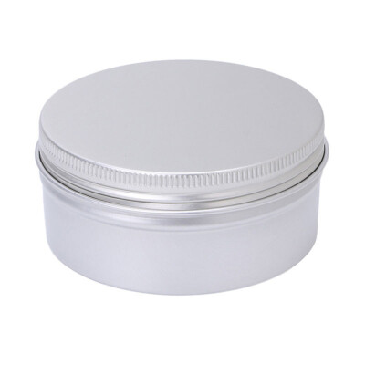 

〖Follure〗Aluminium Empty Cosmetic Pot Jar Tin Container Silver Box Screw Lid Craft