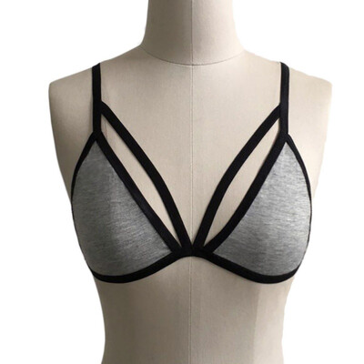 

New Arrival Women Sexy Backless Bras Hollow Out Patchwork Bralette Bandage Bars Lingerie Women Push Up