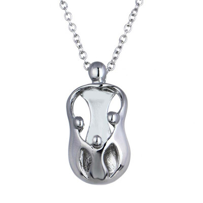 

Hand In Hand Mother Child Necklace Bright Pendant Necklace Mother Holds The Child Character Necklace Girl