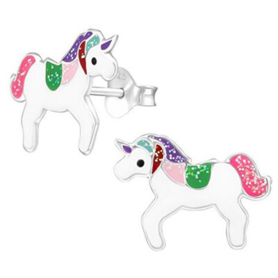 

1Pair Jewelry Earrings For Women Unicorn Stud Earrings Female Personality Creative Unicorn Earrings Jewelry