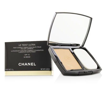 

CHANEL - Le Teint Ultra Ultrawear Flawless Compact Foundation Luminous Matte Finish SPF15 - 50 Beige 13g045oz