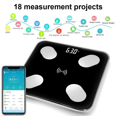 

LED Bluetooth Body Fat Scale Smart BMI Scale LED Digital Bathroom Wireless Weight Scale Balance APP Android IOS