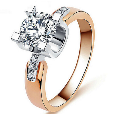 

Crystal Zircon Ring New Jewelry Fashion Party Bridal Bridesmaid Accessories Luxury Brand GoldSilver