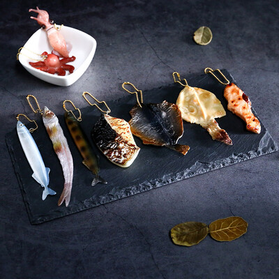 

YIWULA9Pcs Kids Pretend Play Simulation Meat slice Pendant Creative Funny Toy Gift