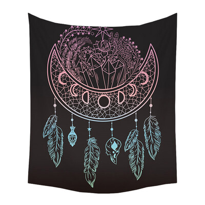 

Gobestart Colorful Dream Catcher Tapestry Bohemia Hippie Wall Hanging Bedspread Dorm Decor