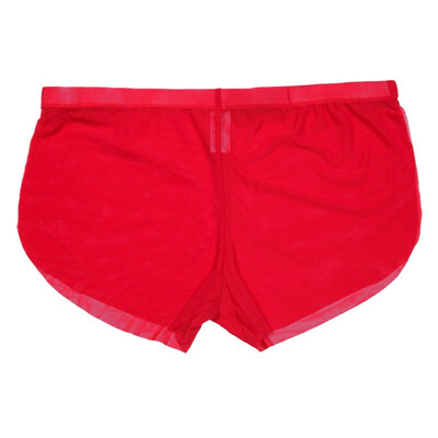 

Men Pajama Sides Split Shorts Sexy Low waist Ultra-thin Mens Sleeping Bottom Man Homewear Casual Sleep Bottom For Male