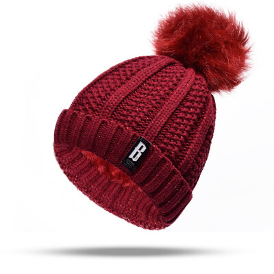 

Fashion B Letters Knitted Hat And Hat&Scarf Soft Winter Warm Beanies Caps Outdoor Sport Wool Hats