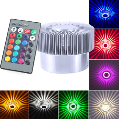 

〖Follure〗Colorful RGB Sun Flower Wall Lamp Surface Install LED Light Luminaire Lighting