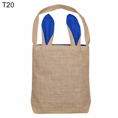 

Easter Lovely Rabbit Ears Cotton Linen Single Handle Gift Tote Bag Handbag