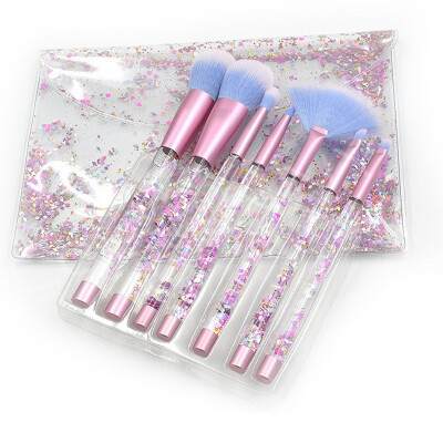 

7 Pcs Diamond Makeup Brushes Set Eyeshadow Lip Women Foundation Powder Blush Cosmetic Colorful for Make Up Tools