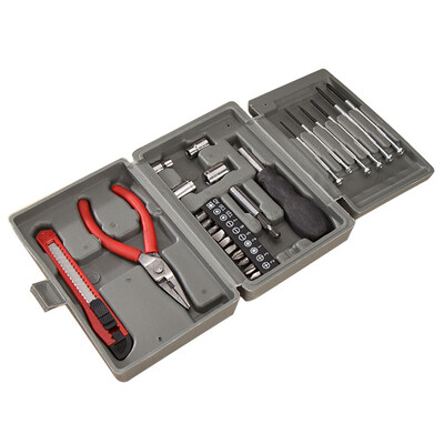 

24pcs Home Hardware Toolbox Screwdriver Set Multifuntional Repairing Tool Set Repair Hardware Tool