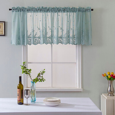 

Gobestart Waffle Woven Textured Valance for Bathroom Water Repellent Window Covering