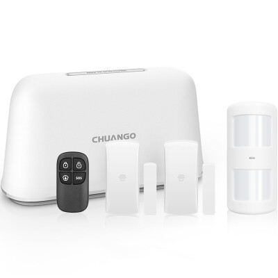 

Chuang Gao chuango White Watch WiFi Network Wireless Shop Doors & Windows Infrared Home Security Alarm Smart Home Curtain Kit