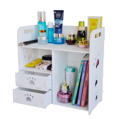 

Love s one cosmetic storage box jewelry box drawer desktop storage storage box rack white XA15040204