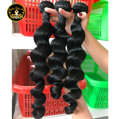 

Kason Raw Indian Virgin Hair Loose Wave 3 Pcs/Lot Human Hair Bundles Grade 8A 100% Unprocessed Human Virgin Hair