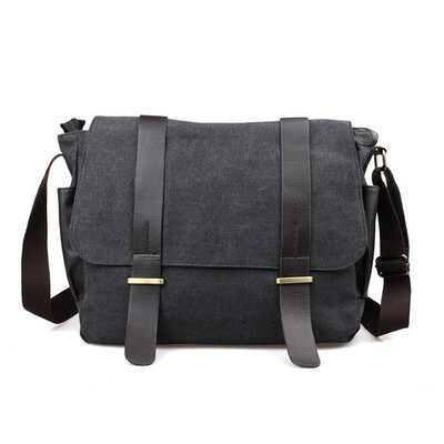 

14 Inch laptop Men's Casual Canvas Messenger Bag Shoulder Bag 560056