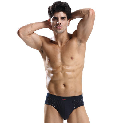 

Men&39s underwear 2 simple solid cotton three-sided men&39s underwear color 7500XXXL