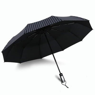 

Cmon A1795 10 bone vertical stripes automatic umbrella automatic umbrella self-opening umbrella folding male&female creative business folding umbrella
