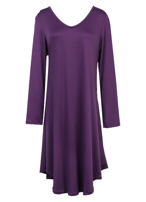 

Women Casual Long Sleeve Jumper Pullover Sweatshirt Top Shirt Blouse Mini Dress
