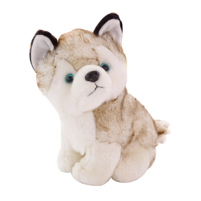 

Loong Horn Panda JL008B Husky Plush Toy Doll Doll Sitting 28cm