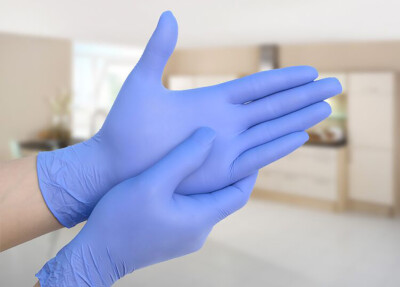 

Nitrile Exam Gloves - Medical Grade Powder Free Latex Rubber Free Disposable Non Sterile Food Safe Textured Indigo Color