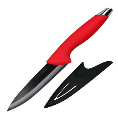 

USC (MYCERA) plating handle 5 inch black ceramic knives Universal Knife Paring knife peeling kitchen household (red) N5R-B