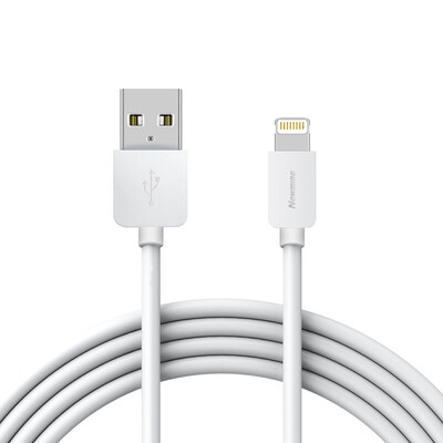 

Newman iPhone Charging&Data Transfer Cable Mobile Phone Charger Cable 1M White for iPhone5 6s 7 Plus 8 X New iPad Ai