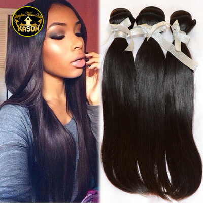 

Kason Malaysian Virgin Hair Straight Human Hair 3Bundles Garde 8A Raw Unprocessed Virgin Hair Can Be Colord