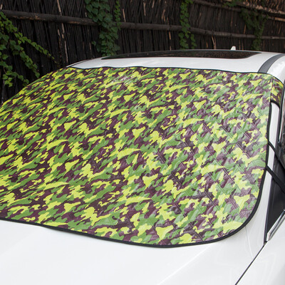 

Belle car winter snow block visor snow stalls with external front windshield thickened frost protection cover camouflage color 190