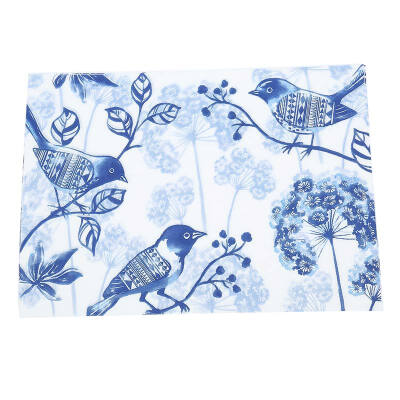 

A Ting Blue and White Birds Paper Placemat 20 pieces