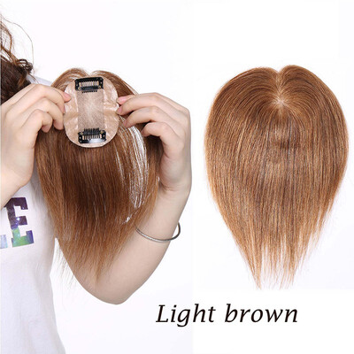 

Hair Toppers for Women Human Hair 100 Remy One Piece Clip in Toppers Extension Straight Real Mono Hair Piece for Thinning Hair