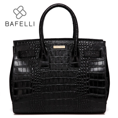 

BAFELLI bags for women 2017 Crocodile pattern split leather shoulder bag alligator luxury handbag bolsa feminina women messenger b