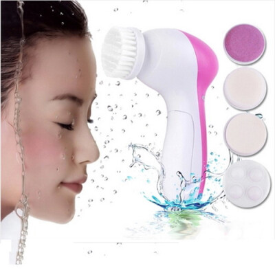 

5 In 1 Body Face Skin Care Cleaning Wash Brush SPA Facial Relief Massager