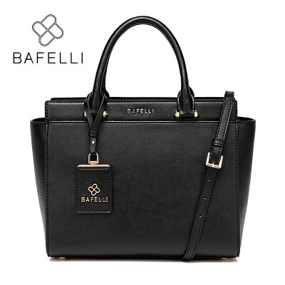 

BAFELLI split leather business shoulder bag fashion trapeze Large capacity bag women luxury handbag designer messenger bag