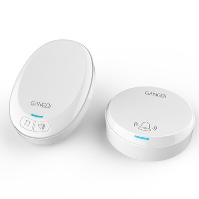 

Gangqi Gangqi M1 doorbell wireless home waterproof long-range wireless doorbell battery with an electronic remote control doorbell elderly call the welcome device